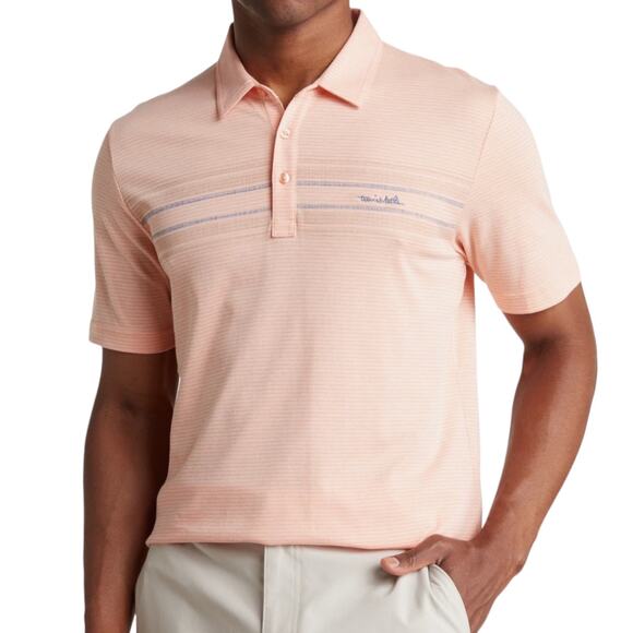 Travis Mathew Other - Travis Mathew Swimming Stripe Polo Short Sleeve Golf Shirt Pima Cotton Medium